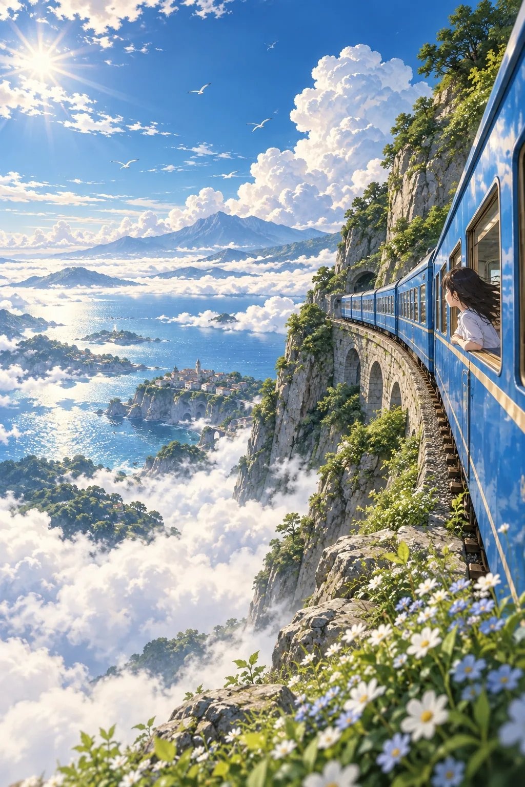 Sky train anime