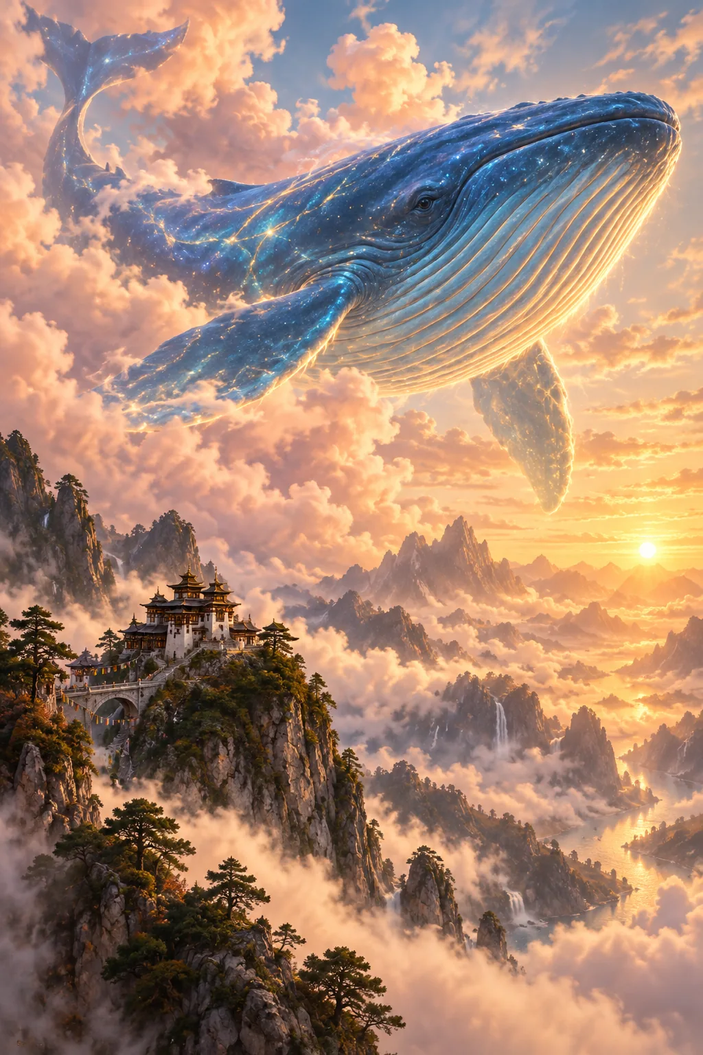 Whale in the clouds