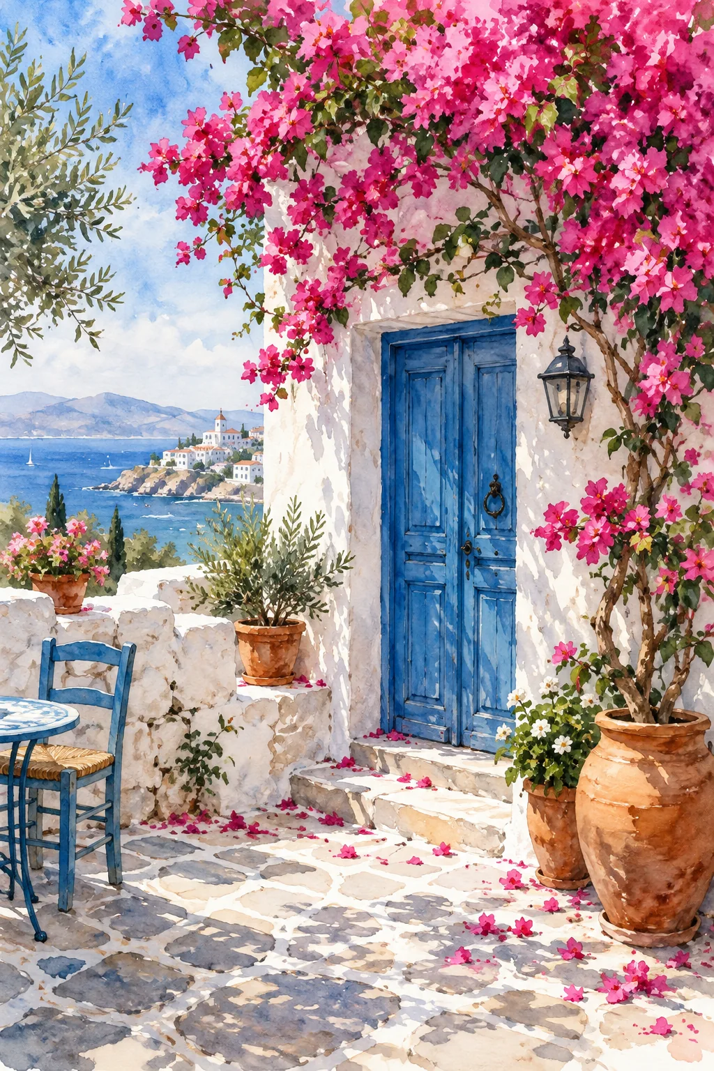 Watercolor garden